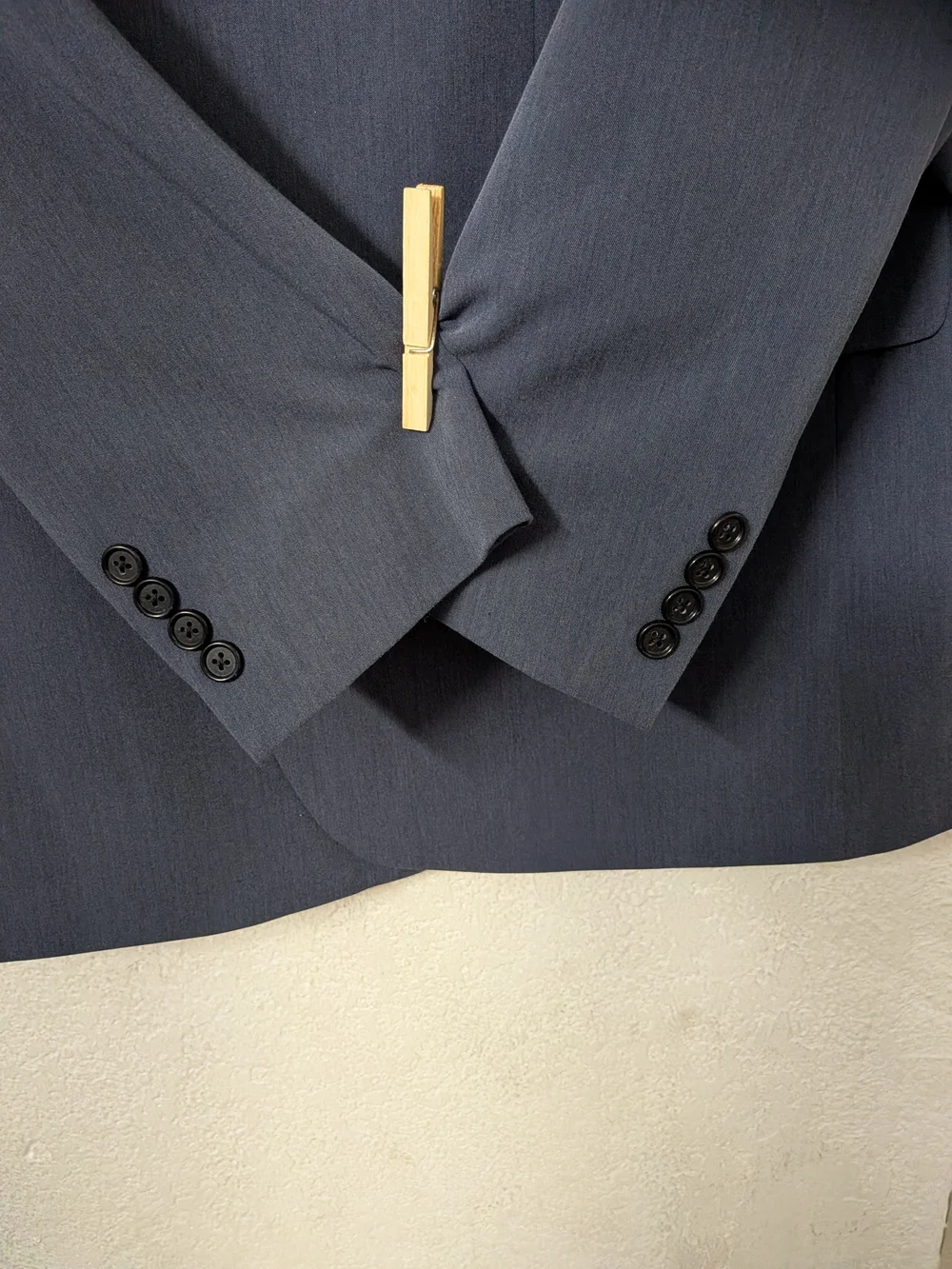 Alan Flusser Men's Navy Sport Coat with Paisley Lining
